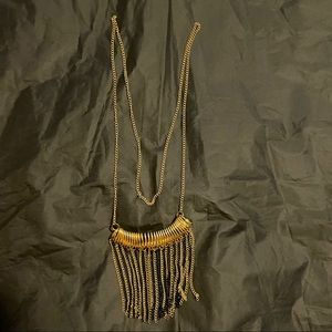 🌸 Bundle 2 for $10 🌸  Black and Gold accent necklace